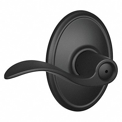 Lever Lockset Black Powder Coat Privacy