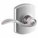 Door Lever Lockset Bright Chrome Privacy