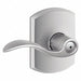 Door Lever Lockset Satin Chrome Privacy