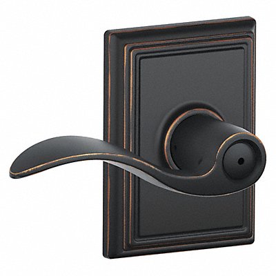 Lever Lockset Antique Bronze Privacy