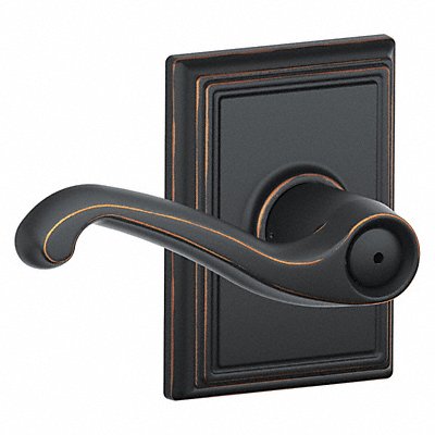 Lever Lockset Antique Bronze Privacy