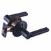 Lever Lockset Black Powder Coat Privacy