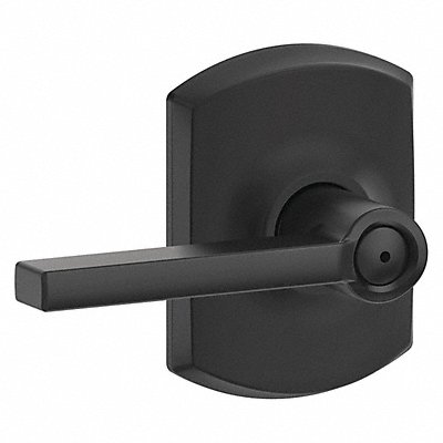 Lever Lockset Black Powder Coat Privacy