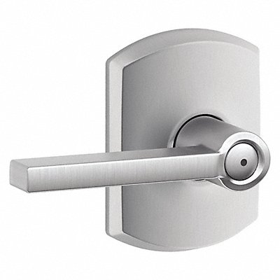 Door Lever Lockset Satin Chrome Privacy