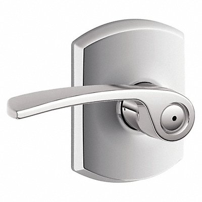 Door Lever Lockset Bright Chrome Privacy