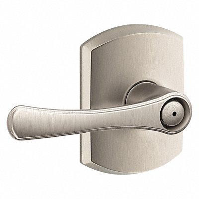 Door Lever Lockset Satin Nickel Privacy