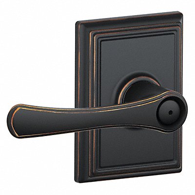 Lever Lockset Antique Bronze Privacy