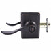 Lever Lockset Antique Bronze Entrance