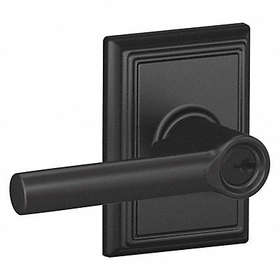 Lever Lockset Black Powder Coat Entrance