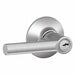 Door Lever Lockset Satin Chrome Entrance