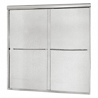 Tub Door Silver Dbl Slid 55 in