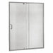 Shower Door and Panel Silver Pivot 69 in