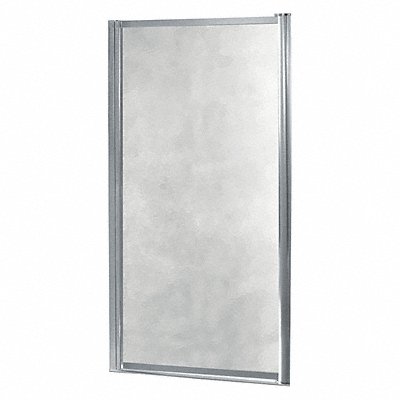 Shower Door Silver Pivot 65 in