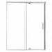 Shower Door Silver Pivot 74 in