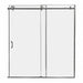 Tub Door Silver Sngl Slid Door 62 in