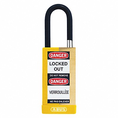 Keyed Padlock 3/4 W x 1-1/2 H Shackle