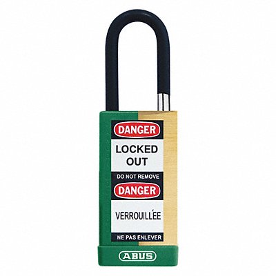 Keyed Padlock 3/4 W x 1-1/2 H Shackle