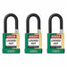 Keyed Padlock 3/4 W x1-1/2 H Shackle PK3