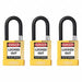 Keyed Padlock 3/4 W x1-1/2 H Shackle PK3