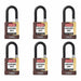 Keyed Padlock 3/4 W x1-1/2 H Shackle PK6