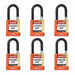 Keyed Padlock 3/4 W x1-1/2 H Shackle PK6