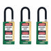 Keyed Padlock 3/4 W x1-1/2 H Shackle PK3