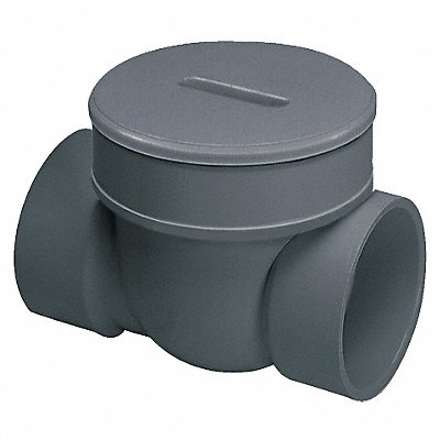 Backwater Valve 4 in PVC 120 Deg F