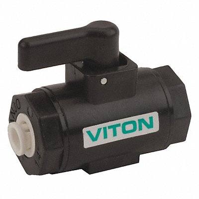 Ball Valve Polypropylene 1/4in Port Vton