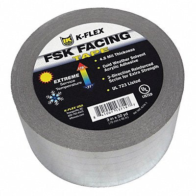 Pipe Insulation Tape Silver 150 ft 3inW
