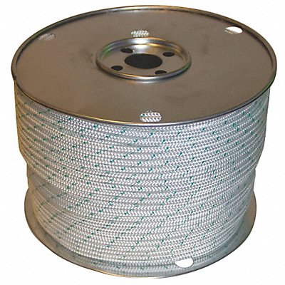 Rope 600ft Wht/Grn Tracer 1850lb Polystr