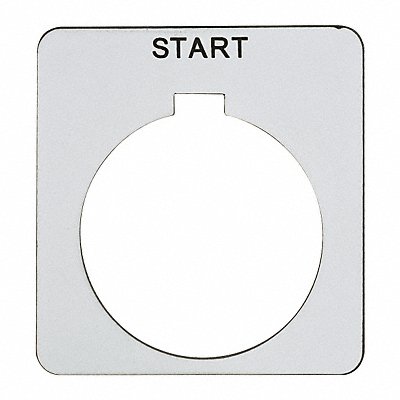 Legend Plate Square Start White