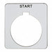 Legend Plate Square Start White