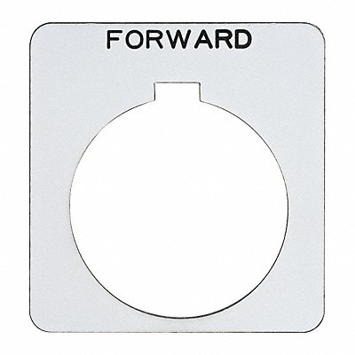 Legend Plate Square Forward White