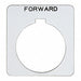 Legend Plate Square Forward White