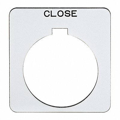 Legend Plate Square Close White