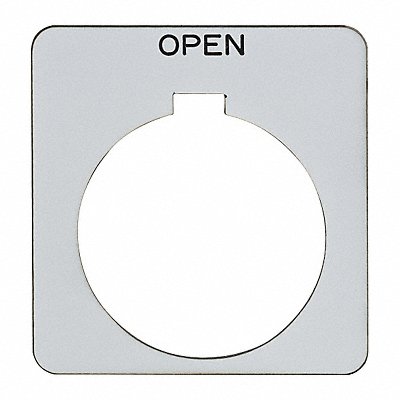 Legend Plate Square Open White