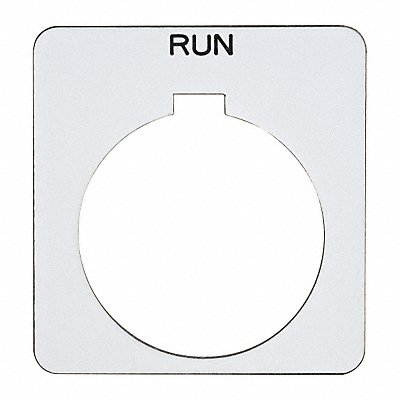 Legend Plate Square Run White