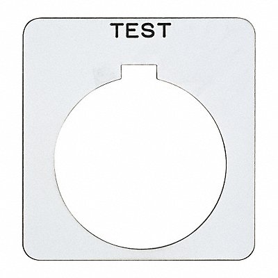 Legend Plate Square Test White