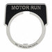 Legend Plate Half Round Motor Run Black