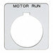 Legend Plate Square Motor Run White