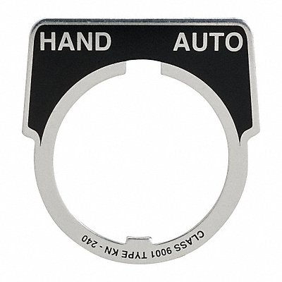 Legend Plate Half Round Hand-Auto. Black