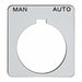 Legend Plate Square Man.-Auto. White