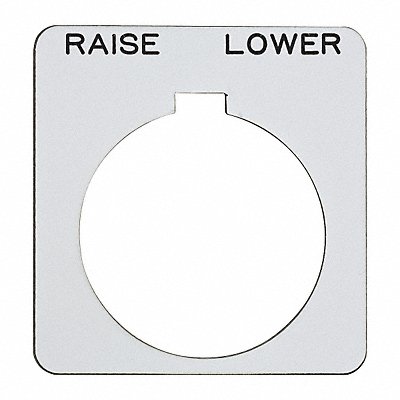 Legend Plate Square Raise-Lower White