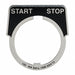 Legend Plate Half Round Start-Stop Black