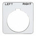 Legend Plate Square Left-Right White