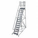 Rolling Ladder 182 in.H x 42 in.W Rubber