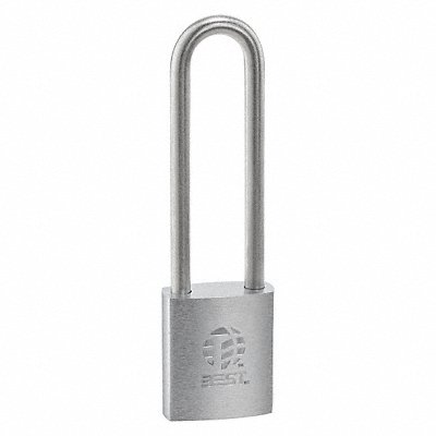 Padlock 7/8 in Rectangle Silver