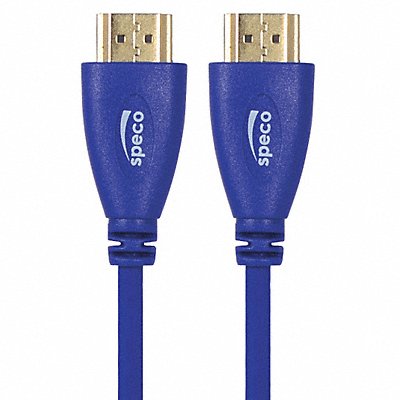 HDMI Cable 15 ft L Blue Dual SHLD