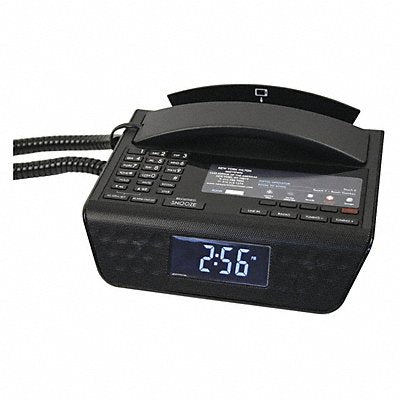 Hospitality Phone Analog Desk Black 95db