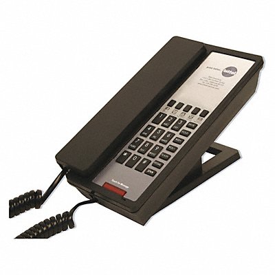 Hospitality Phone Analog Desk Black 95db